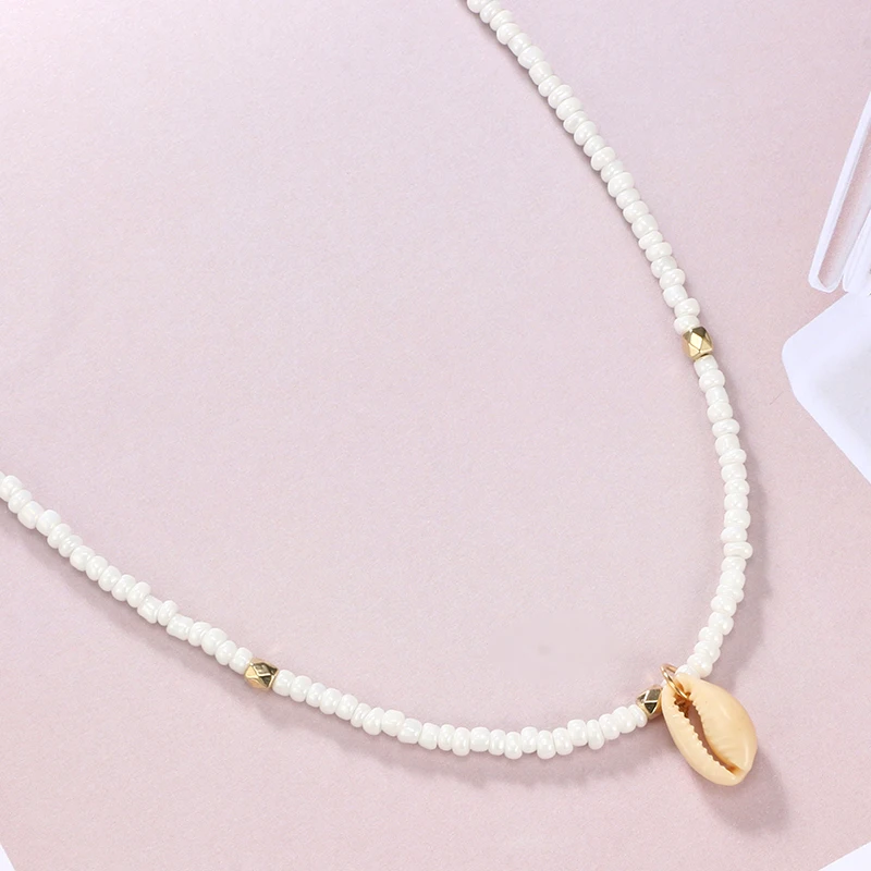 HuaTang Bohemian Green Rhinestone Shell Pendant Necklace for Women Girl Geometric Charming Choker Necklaces Party Jewelry 6947-in Pendant Necklaces from Jewelry & Accessories on Aliexpress.com | Alibaba Group - Image 6