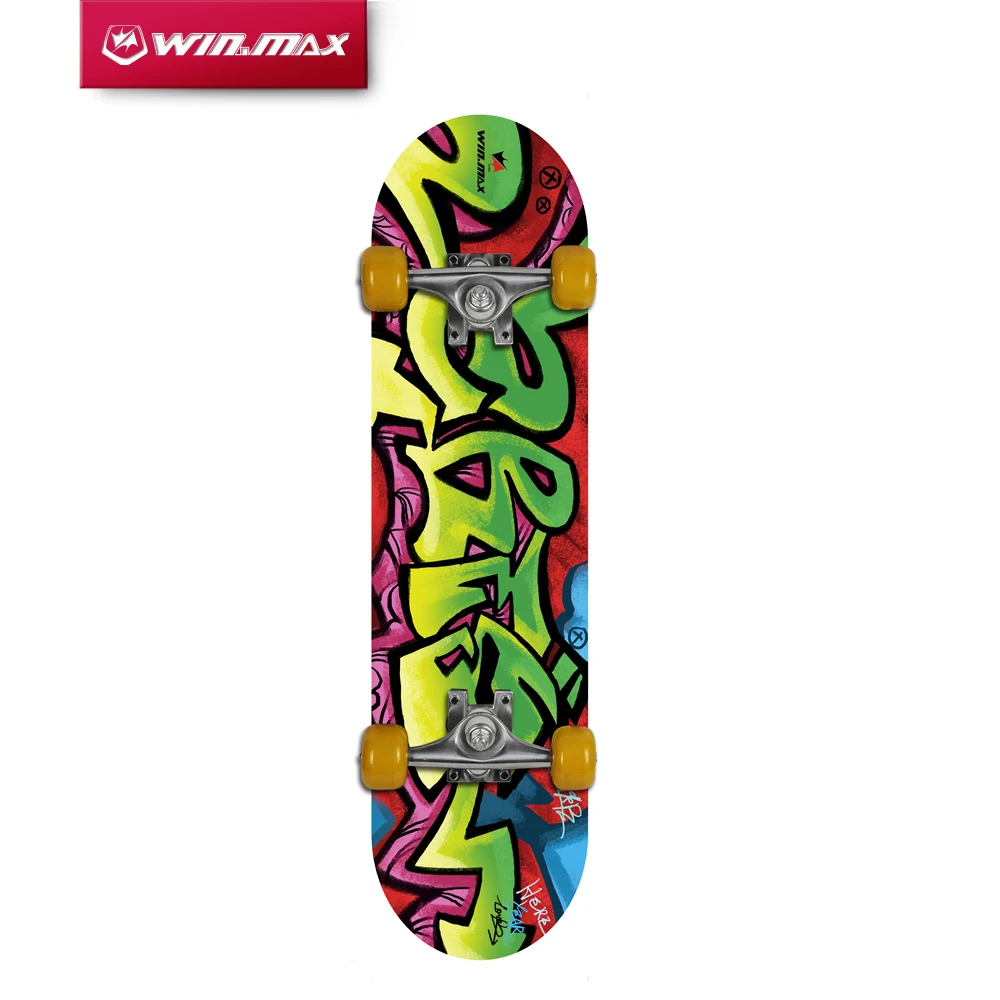 

Winmax Chinese Maple Flip Double Kick Concave Heat Transfer Patten Skateboard Deck