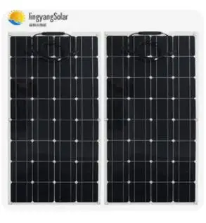 

2*100W Flexible Solar Panels 100 watts Solar Module Charger for RV/Boat