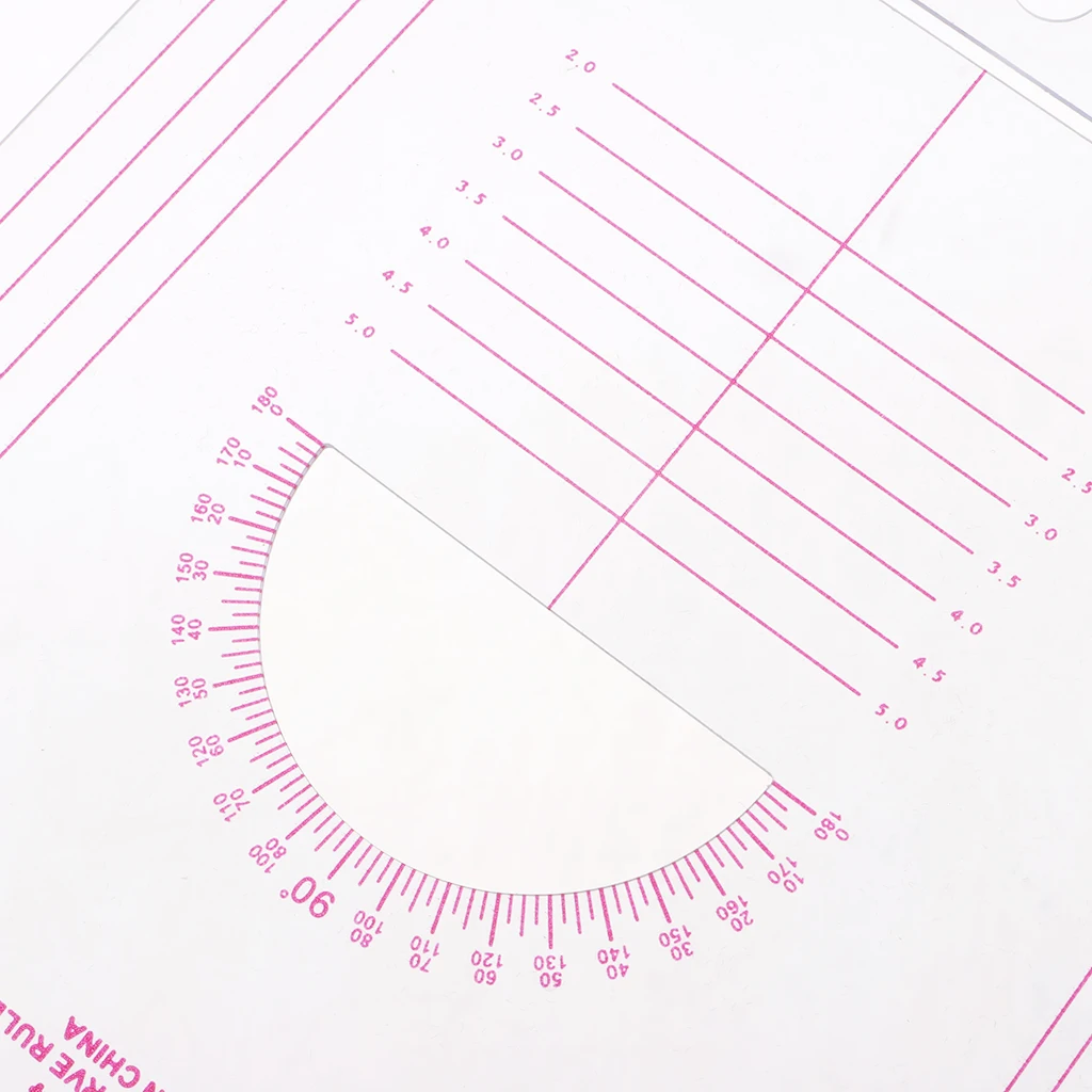 Cutting Craft Scale Ruler Multi Function Ruler French Curve Ruler Patchwork Craft Quilting Ruler DIY Home Sewing Drawing Tools