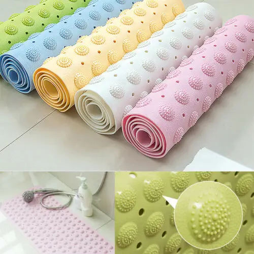 

Shower Mat Bathroom Tub Anti-Slip PVC Pad Useful Suction Cup Household Floor Mat