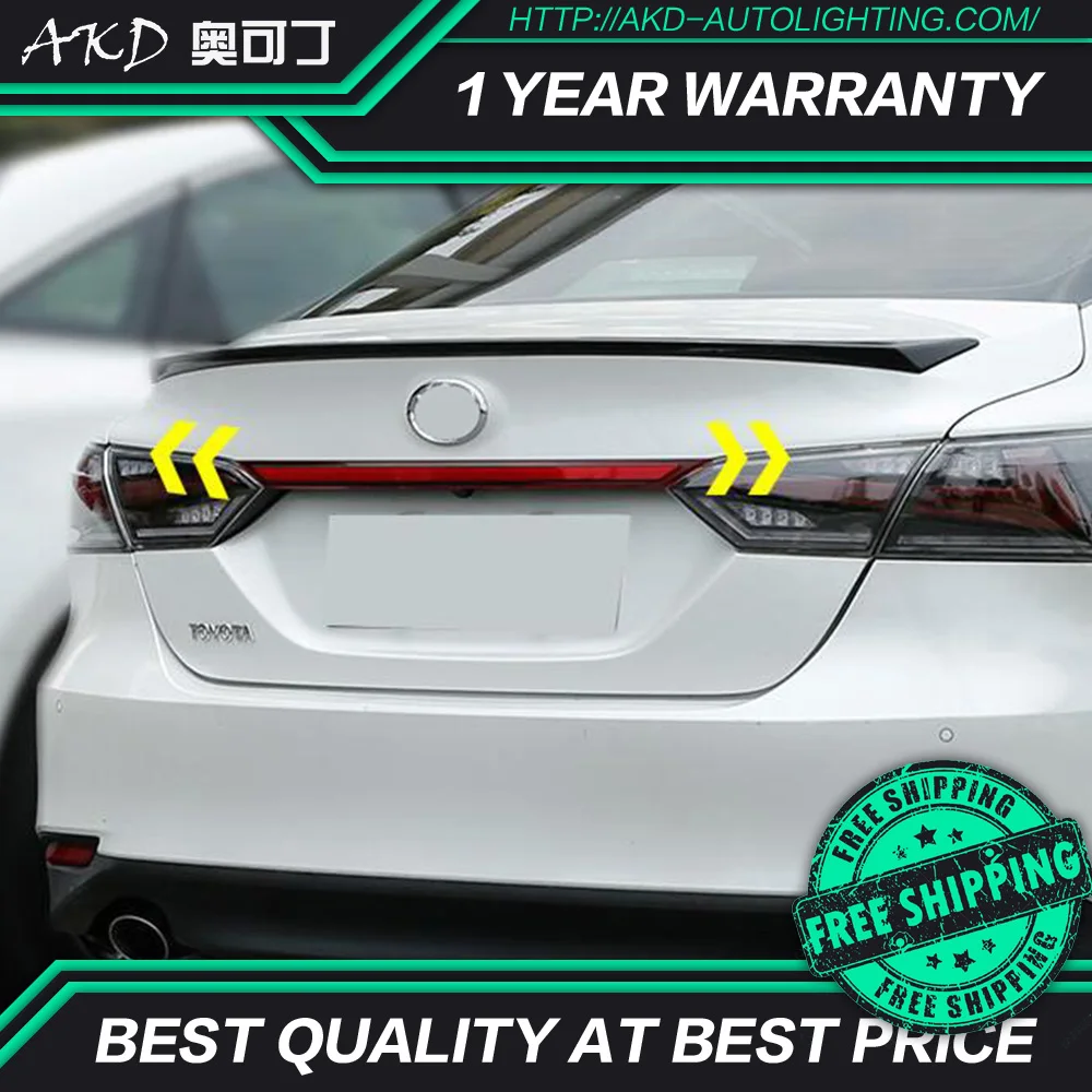 AKD Тюнинг автомобилей задние фонари для Toyota Camry гибридные задние фонари светодиодный DRL ходовые огни Противотуманные фары Задние парковочные огни