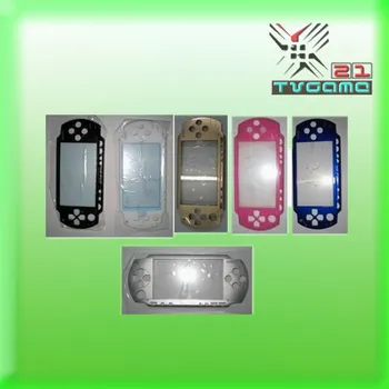 

6 Colors New Full Housing Front Faceplate Case Shell Cover With Logo For PSP 3000