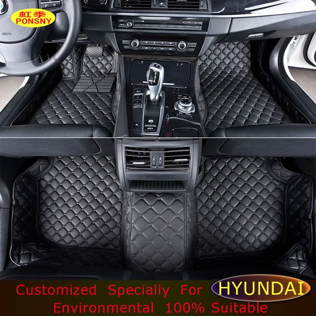 PONSNY Floor mats For Hyundai Elantra Azera Mistra Coupe LAVIDA Genesis