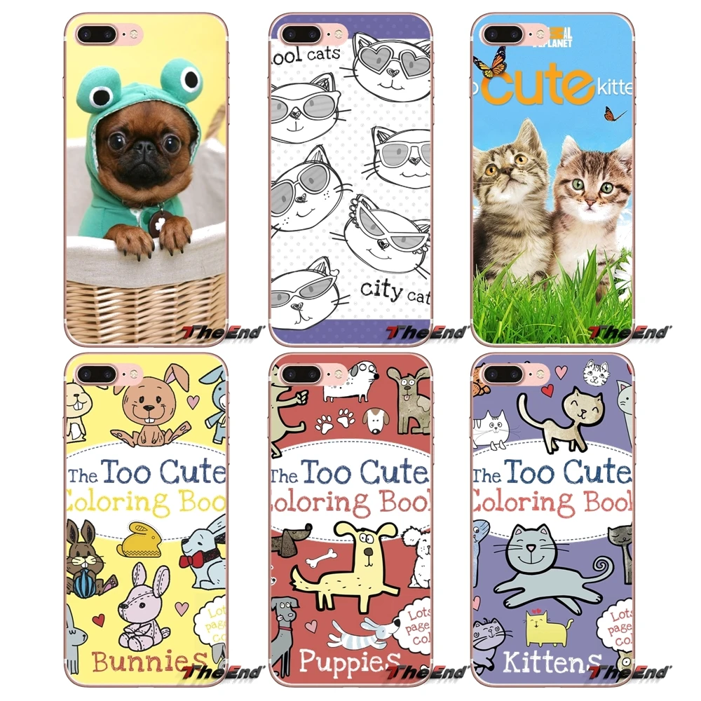 Too Cute Cat Dogs Art TPU Silicone Case For Huawei G7 G8 P7 P8 P9 Lite Honor 4C 5X 5C 6X Mate 7 8 9 Y3 Y5 Y6 II 2 Pro 2017 | Мобильные
