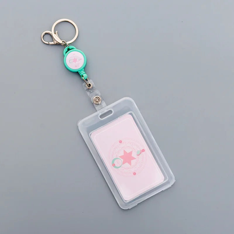 Kawaii Unicorn dog Magic Matrix Retractable Badge Card Holder Nurse Doctor Exhibition Pull Key ID Name Card Badge Holder - Цвет: 3