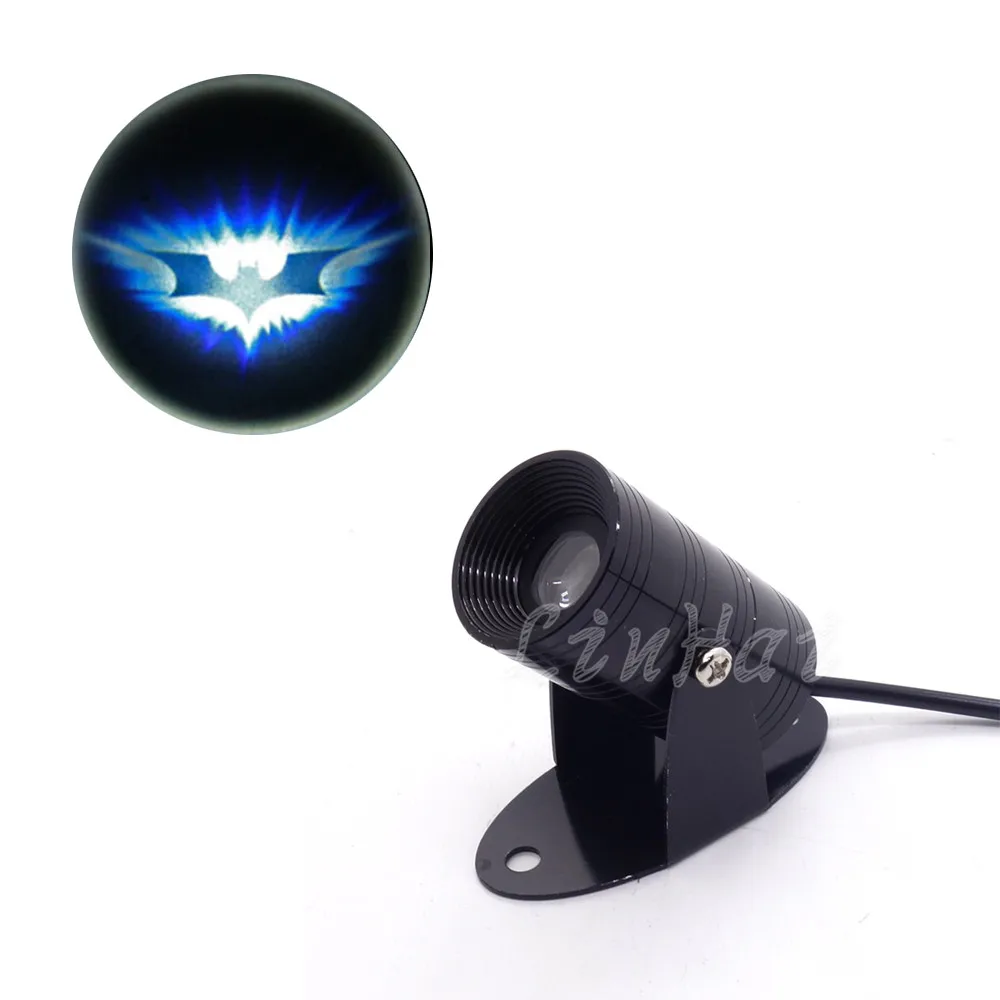 

New 3D Dark Knight Batman Logo Motorcycle Laser Projector LED Light Universal Fit