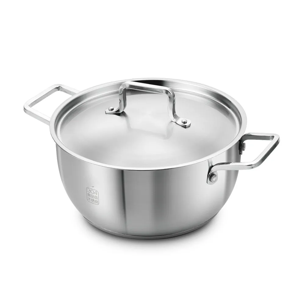 4L Food grade 304 stainless steel slower cooker Soup pot Thickened