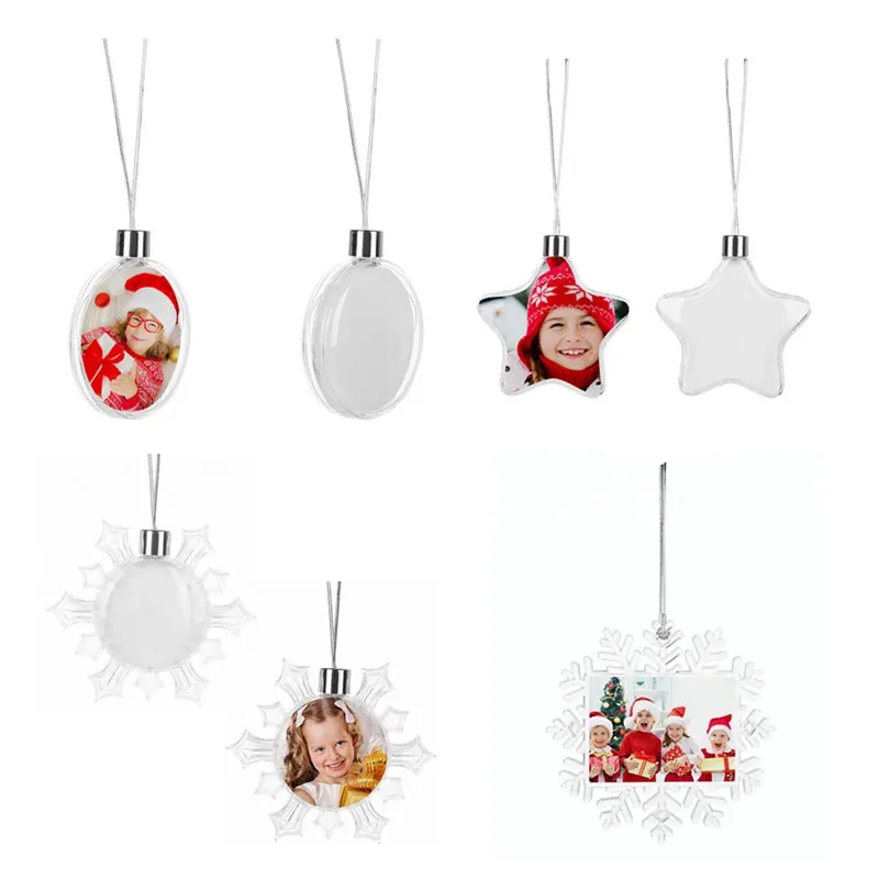 

sublimation christmas charm personalized blank consumables heart transfer printing DIY custom gifts 20pcs/lot 2019 new style