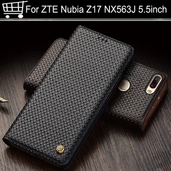 

5.5" Mature Series Wallet Flip Leather Case For ZTE Nubia Z17 NX563J Smart Dormancy Leather Case For ZTE Nubia Z17 Z 17 NX563j