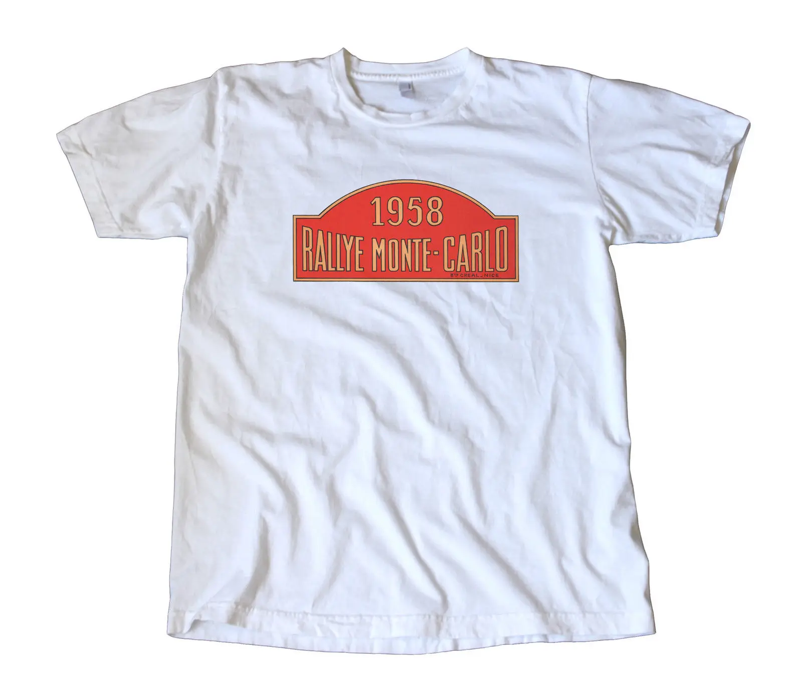

1958 Monte Carlo Rallye Decal T-Shirt - Porsche, Alfa, Mini Cooper