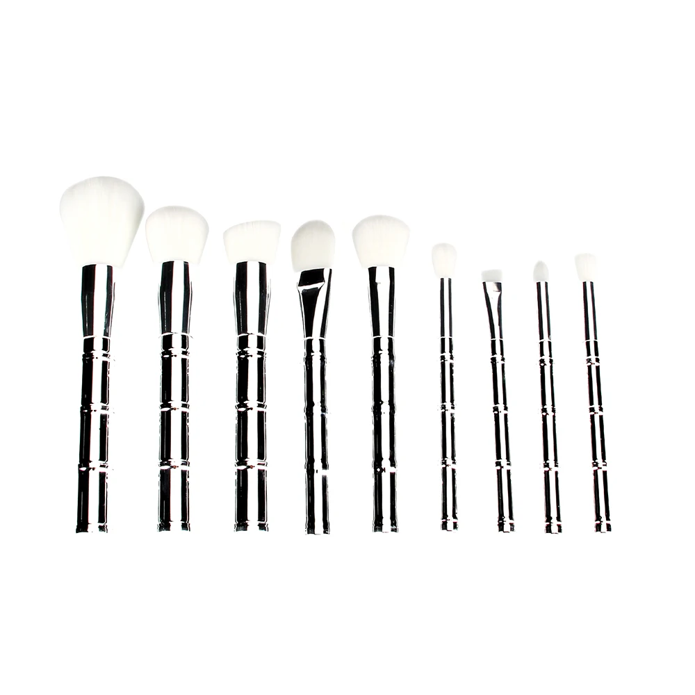 VANDER 9pcsSET bamboo-shaped Makeup Brushes Set Cosmetic Grasp Brush Fiber Hair Powder Eyeshadow Eyebrow Brush for face (4)