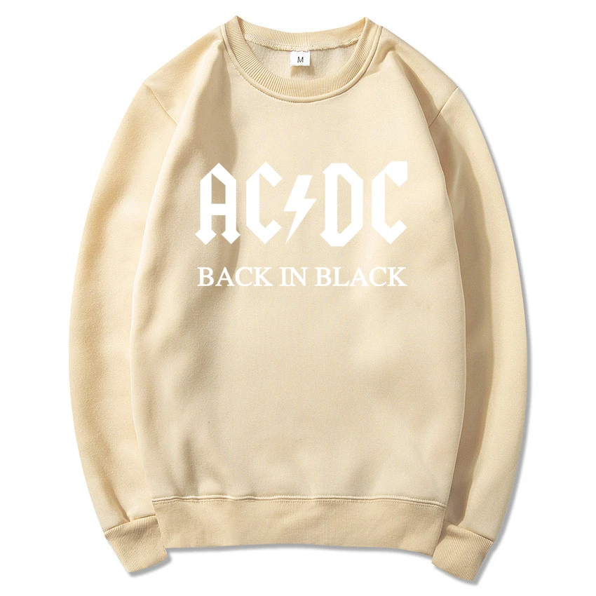 AC DC Толстовка Мужская Хип-Хоп рок группа ACDC обратно в черный толстовки мужской женский Повседневный уличная куртка толстовка Весна Зима