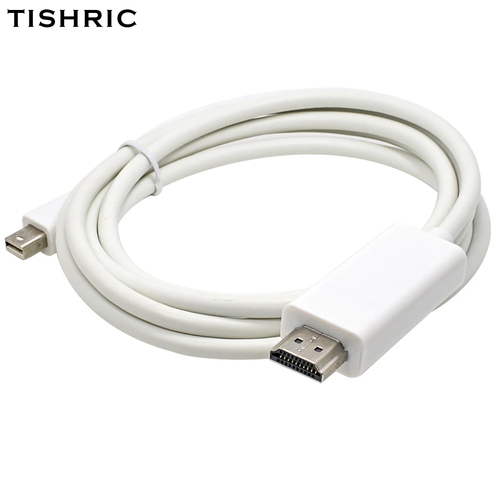 TISHRIC Thunderbolt Mini DP2HDMI DP Displayport к HDMI адаптер Мужской конвертер для Apple Macbook Pro Air iMac кабель компьютера