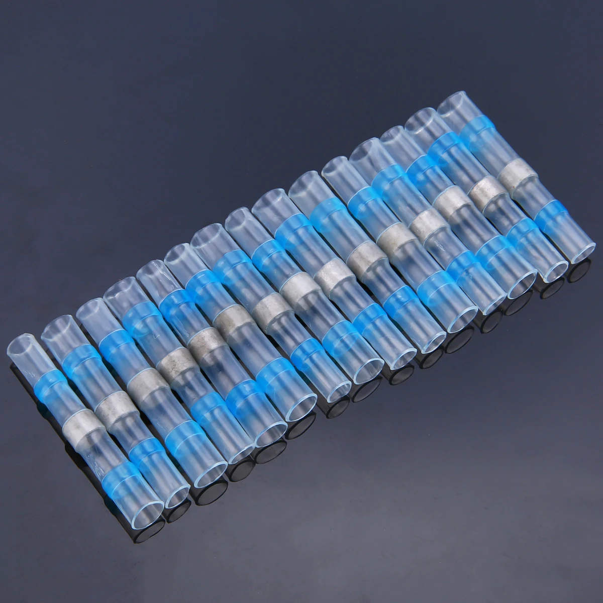 40pcs Waterproof Heat-Shrinking Terminal Connectors Electric Wire Connectors Solder Sleeve Heat Shrink Tube Wire Terminals