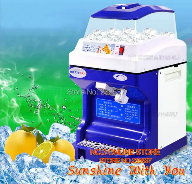 220V electric ice shaver 180kg output auto ice crushing machine ice