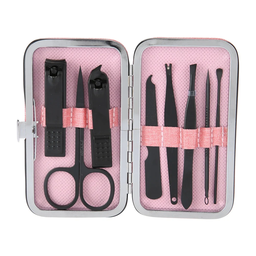 Машинка для стрижки ногтей из нержавеющей стали маникюрная пилочка для ногтей набор с футляром для хранения Уход Набор для педикюра, на палец инструменты для маникюра