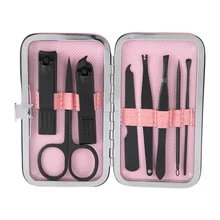 Машинка для стрижки ногтей из нержавеющей стали маникюрная пилочка для ногтей набор с футляром для хранения Уход Набор для педикюра, на палец инструменты для маникюра