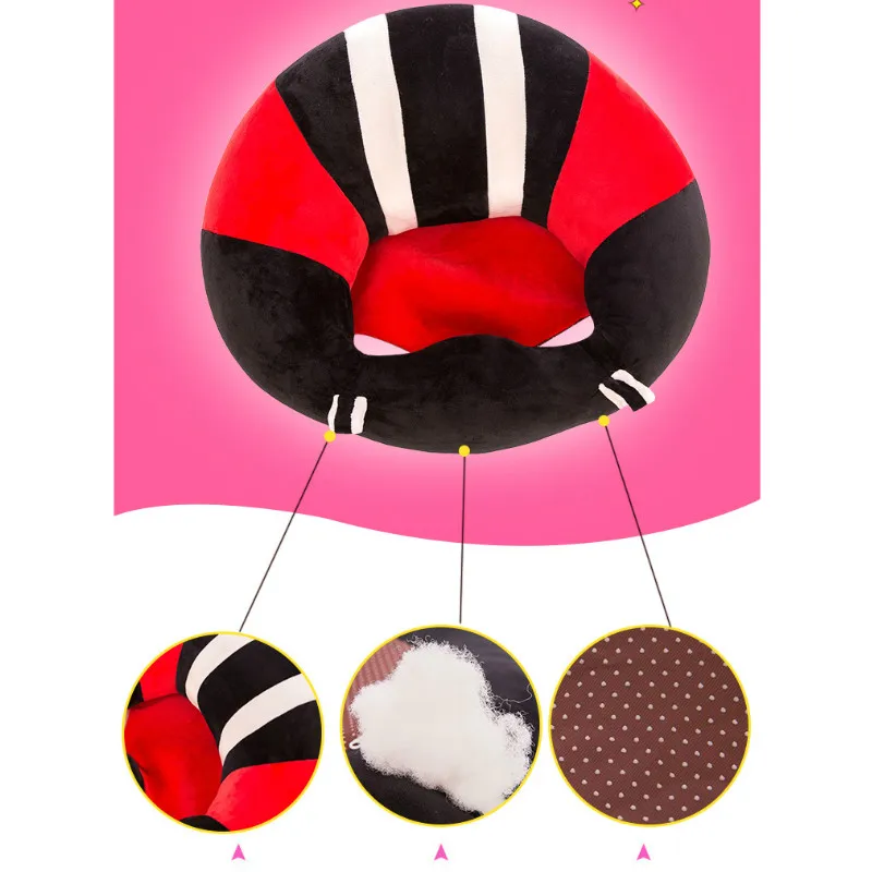 Portable Baby Chair Sofa Baby Feeding Chair Plush Toys Infant Cushion Pad Mat Support Seat Safety Child Care