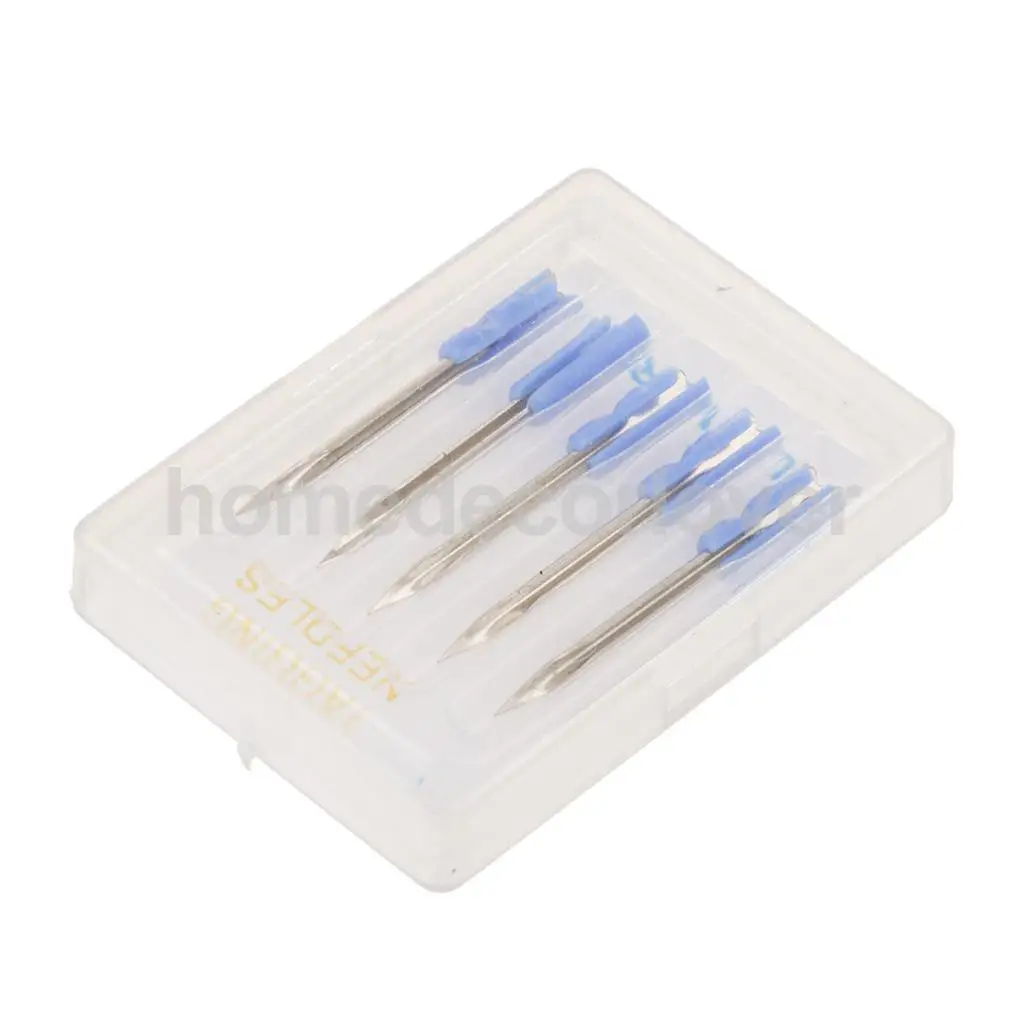 5x Standard Clothes Garment Price Label Tag Tagging Needles Pins with a Cover Blue 