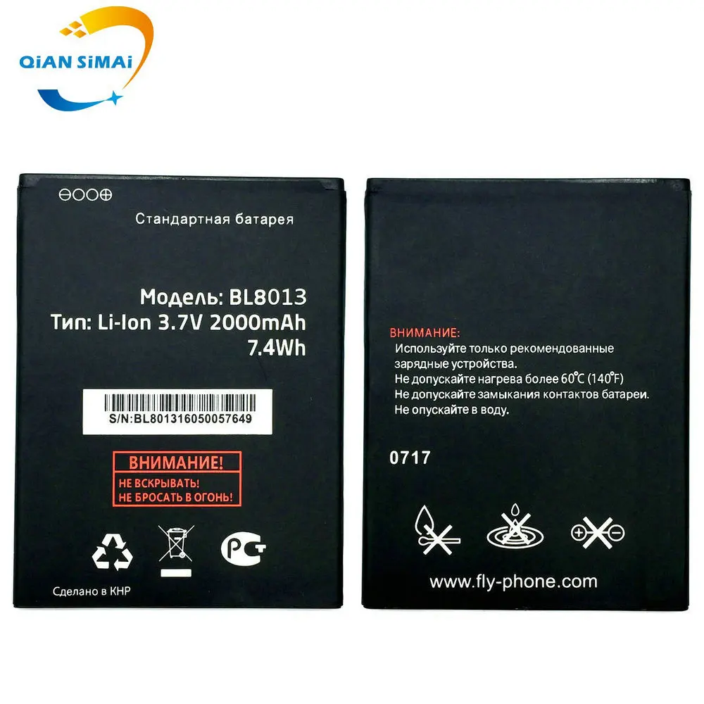Аккумулятор для Fly FS506 Cirrus 3 100% 8013 BL8013 BL мобильный телефон 5 шт. новинка в наличии |