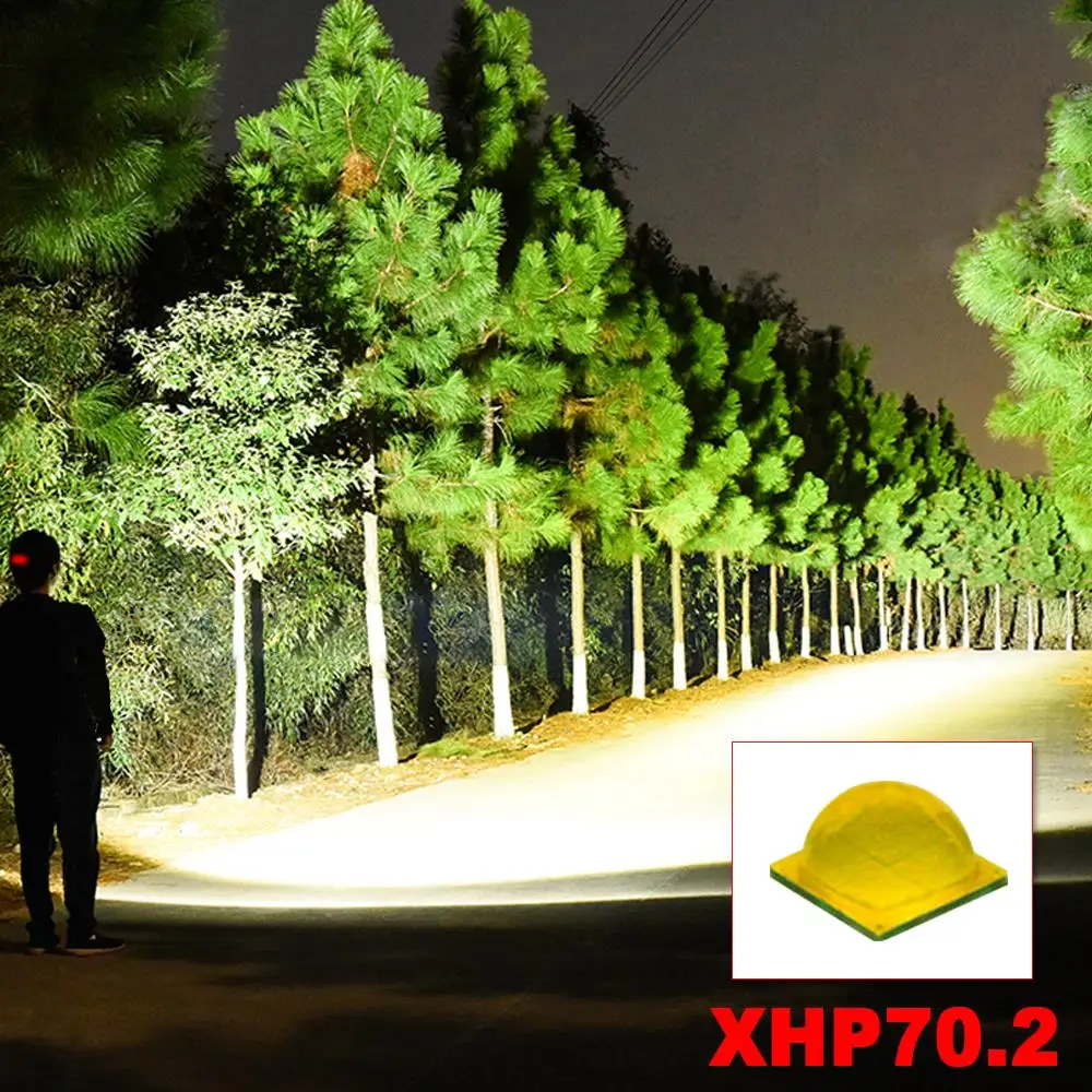 

XHP70.2 head lamp torch led 18650 rechargable battery headlight XHP70 usb headlamp led head flashlight light Lantern 60000 lumen