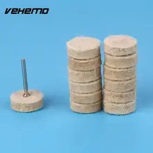 50 шт. 2.5 см шерсть Фетр полировки Полировка колес шлифовальных Полировальные подложки+ 2 шт. 3.2 мм черенки для роторный инструмент DREMEL Интимные аксессуары