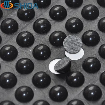 

320 PCS 12*6mm Self Adhesive Soft Black Anti Slip Rounded Bumpers Silicone Rubber Feet Pads Sticky Silicone Shock Absorber