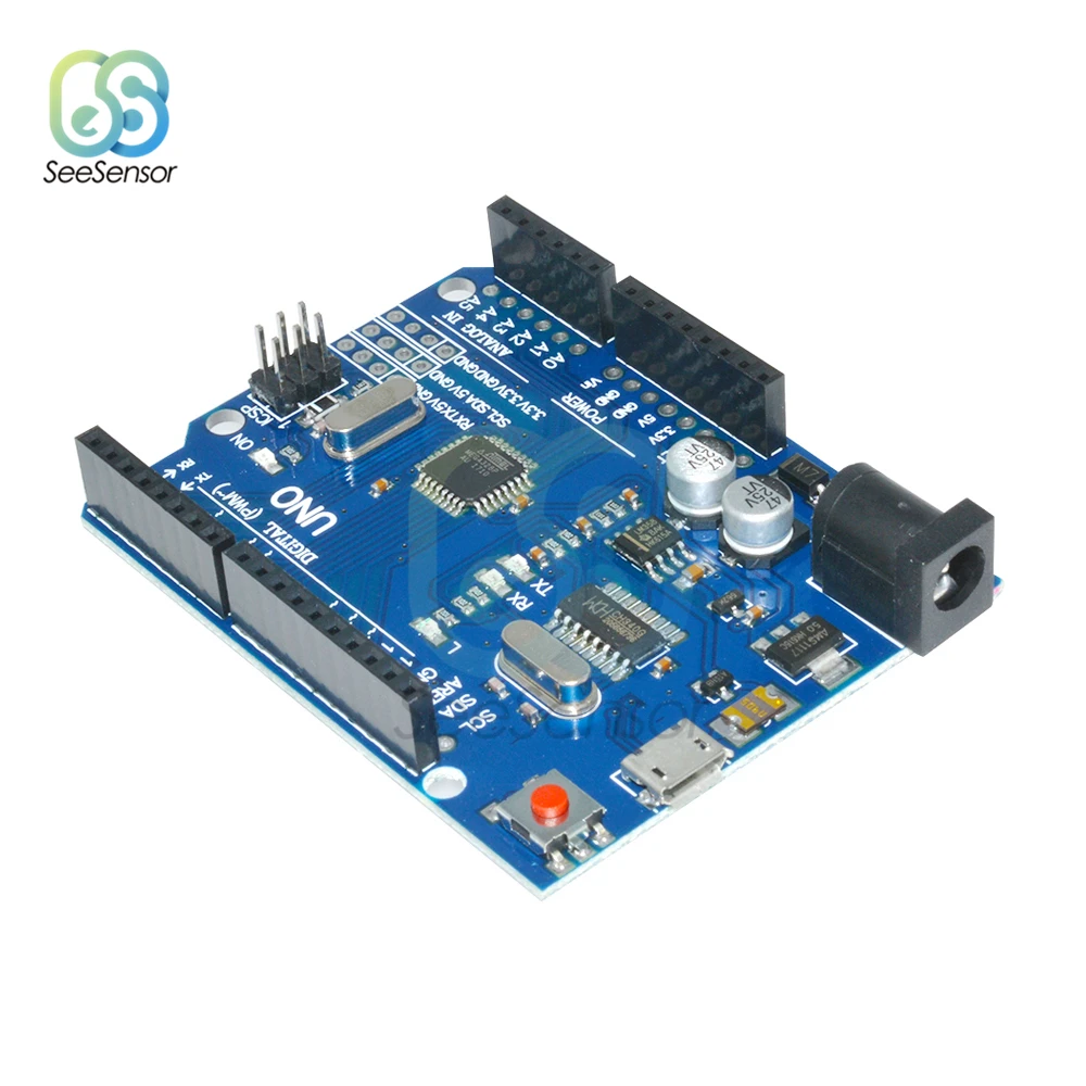 UNO R3 CH340G CH340 макетная плата MEGA328P ATMEGA328 ATMEGA328P-16AU модуль для Arduino Micro USB DIY Электронный