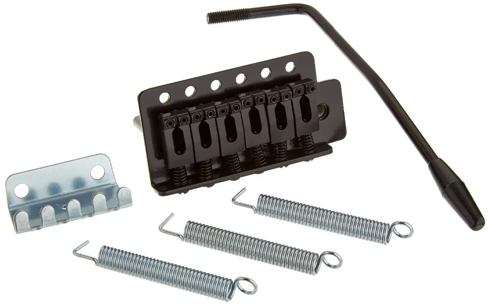 

Electric guitar single bridge SQ ST single wave string tremolo system is drawing board bridge Horizontal chord codevibrato black