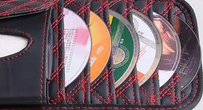 ПУ кожа два в одном бумажное полотенце нарисованное автомобиль солнцезащитный козырек зажим для cd-дисков красное вино мода горячий 2 цвета выбор коробка ткани