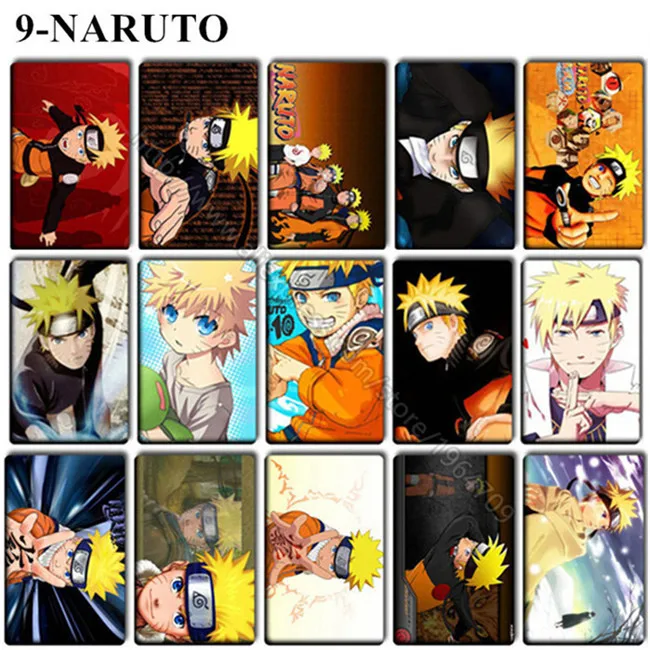 9 NARUTO 20 шт./партия забавные атака на Титанов Наклейки дети Классические игрушки Shingeki нет Kyojin мультфильм аниме DIY bus ID Card Наклейки подарки Игрушечные лошадки - Цвет: 9 NARUTO