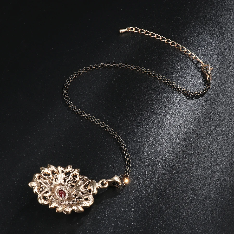 6-Kinel-2018-New-Vintage-Jewelry-Ethnic-Pendant-Necklace-For-Women-Ancient-Gold-Color-Geometric-Necklace-Crystal