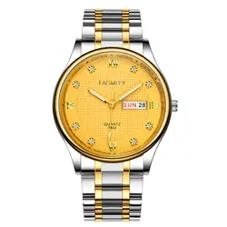 Двойной календари механические Модный Топ бренд спортивные наручные часы Tourbillon Moon Phase нержавеющая сталь Часы Relogio Masculino