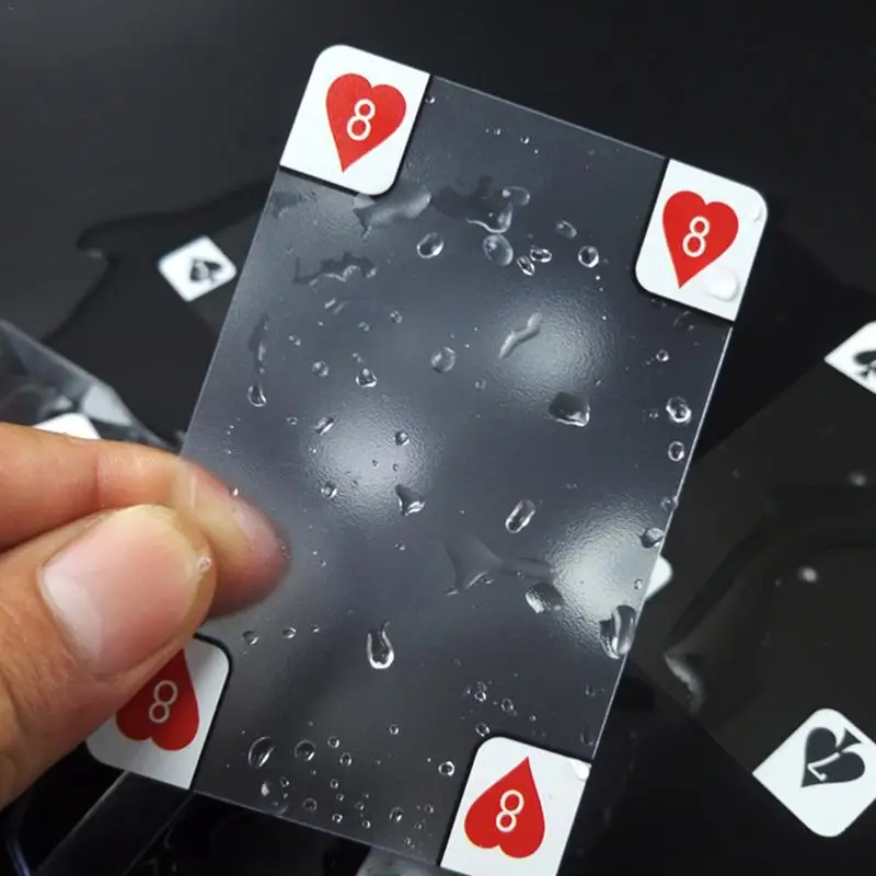 

Plastic Playing Card Creative Transparent Crystal Waterproof PVC Poker Cards Sets Family Fun Game Magic Tricks Tool 5.7*8.8 cm