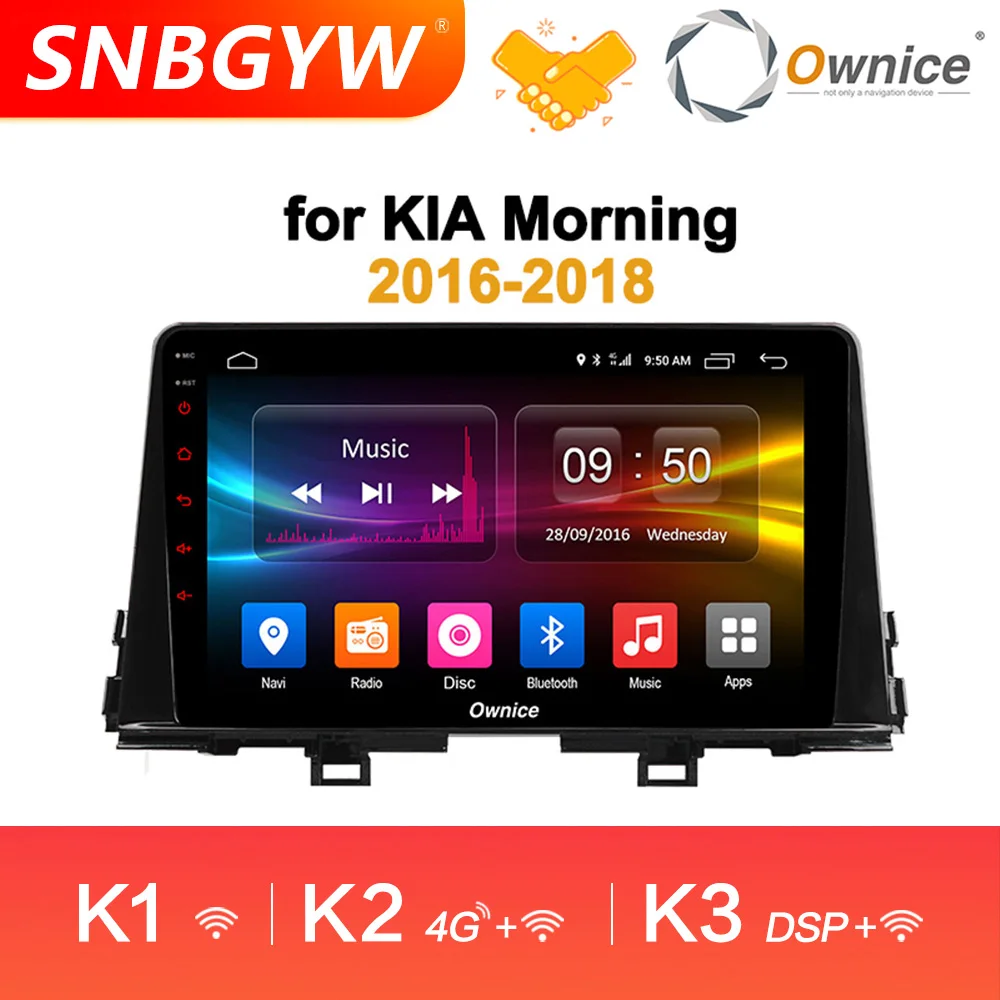 

Ownice K1 K2 K3 Octa Core Android 9.0 DVD GPS Navi Multimedia Car Player for KIA Morning/Picanto 2016 - 2018 Car Radio DH204