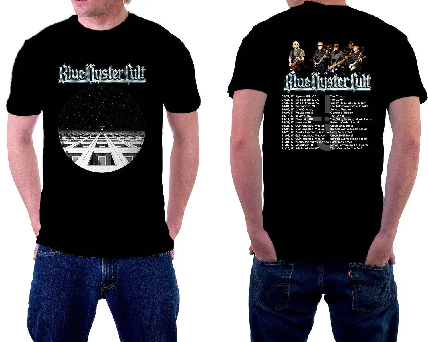 New!! Blue Oyster Cult Tour 2017 Design Logo Black T Shirt M 3XL