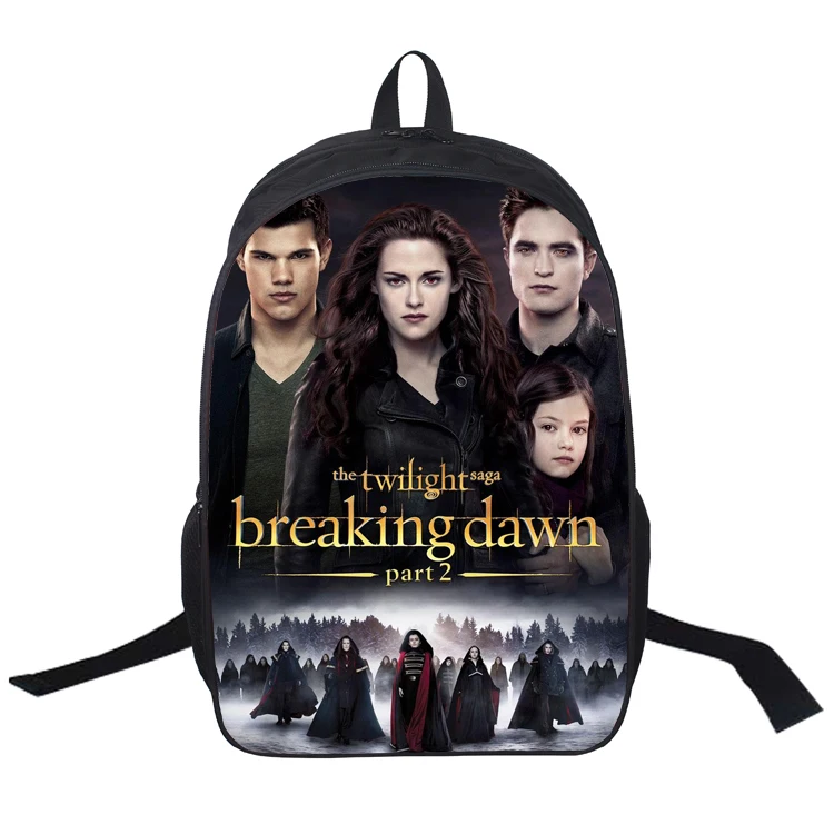 

2019 New 16 Inch Twilight Backpack Customized Double Zipper Bag Mochila Feminina School Bag Mujer Mochila Teenage Gift
