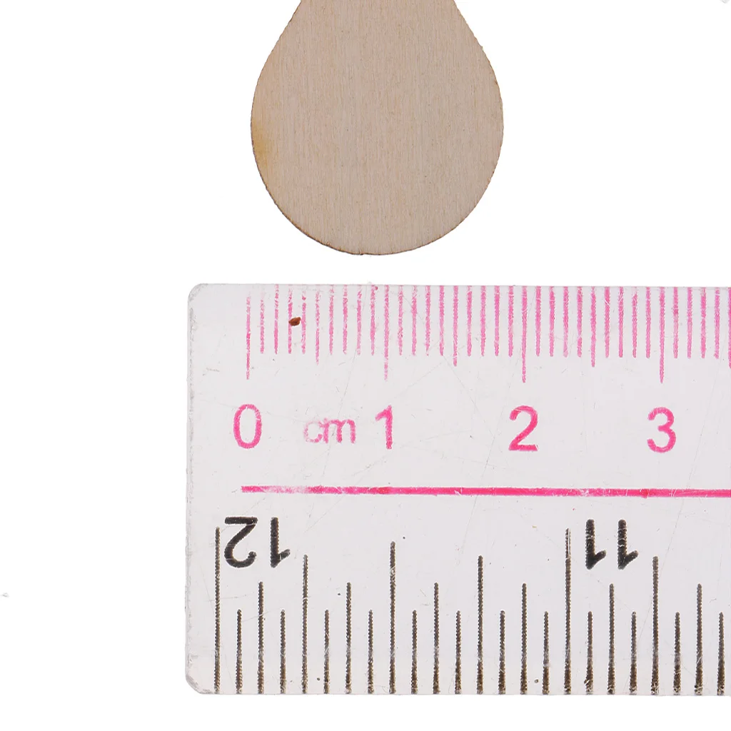 Wooden MDF Drop Shapes Craft Blank Wood Embellishment for Scrapbooking Wedding Party Baby Feet Christmas Decorations DIY