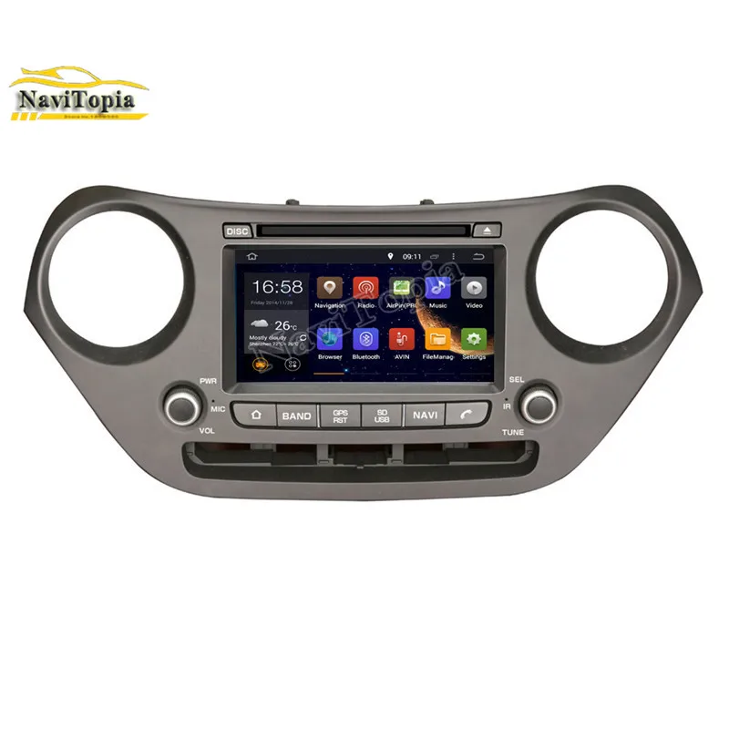 Ectwodvd 4G ram 32G rom Восьмиядерный Android 8 0 автомобильный DVD gps Радио для hyundai I10 2013 2014 2015 2016-