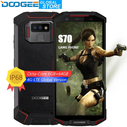 DOOGEE S70 IP68 IP69K Waterproof Helio P23 Octa Core 6GB 64GB LTE Wireless Charge NFC 5500mAh 12V2A Quick Charge 5 99   FHD 16MP