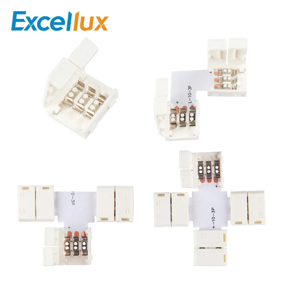 Бесплатная пайка 3PIN WS2812B WS2811 разъем для светодиодной ленты подключения углов