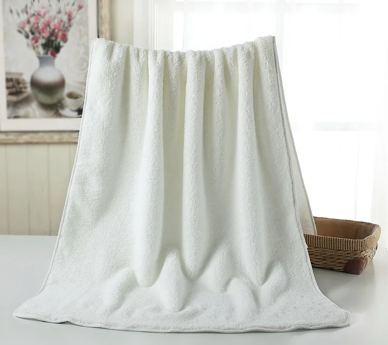 ZHUO MO white towel luxury quality Egyptian cotton 40*75cm large towel for bathroom Super absorbent soft Terry towels for gift