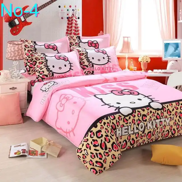 Unikea Home Textiles Bedclothes Heart Shaped Hello Kitty Child