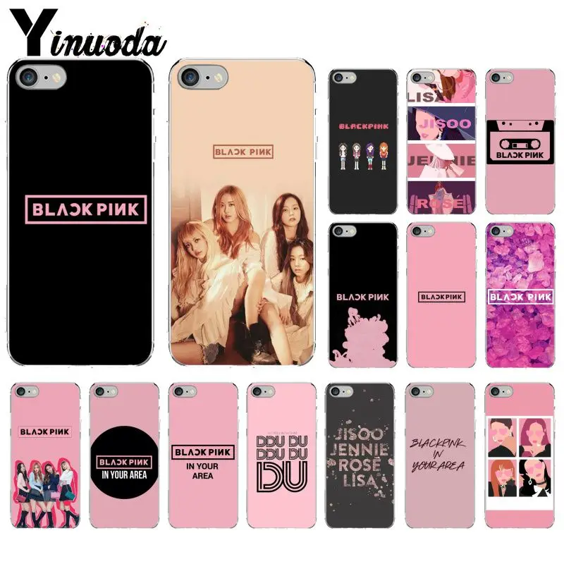 

Yinuoda BLACK PINK k-pop BLACKPINK kpop Soft Transparent Phone Case for Apple iPhone 8 7 6 6S Plus X XS MAX 5 5S SE XR Cover