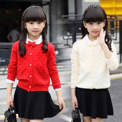 Compra niñas suéter uniforme online al por mayor de China