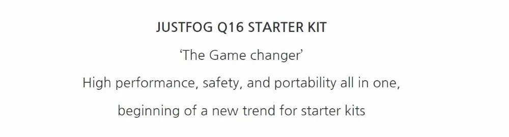 JUSTFOG Q16 STARTER KIT-8
