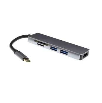 

USB3.1 Type-C hub to HDMI dock USB3.0 multi-function SD TF card reader