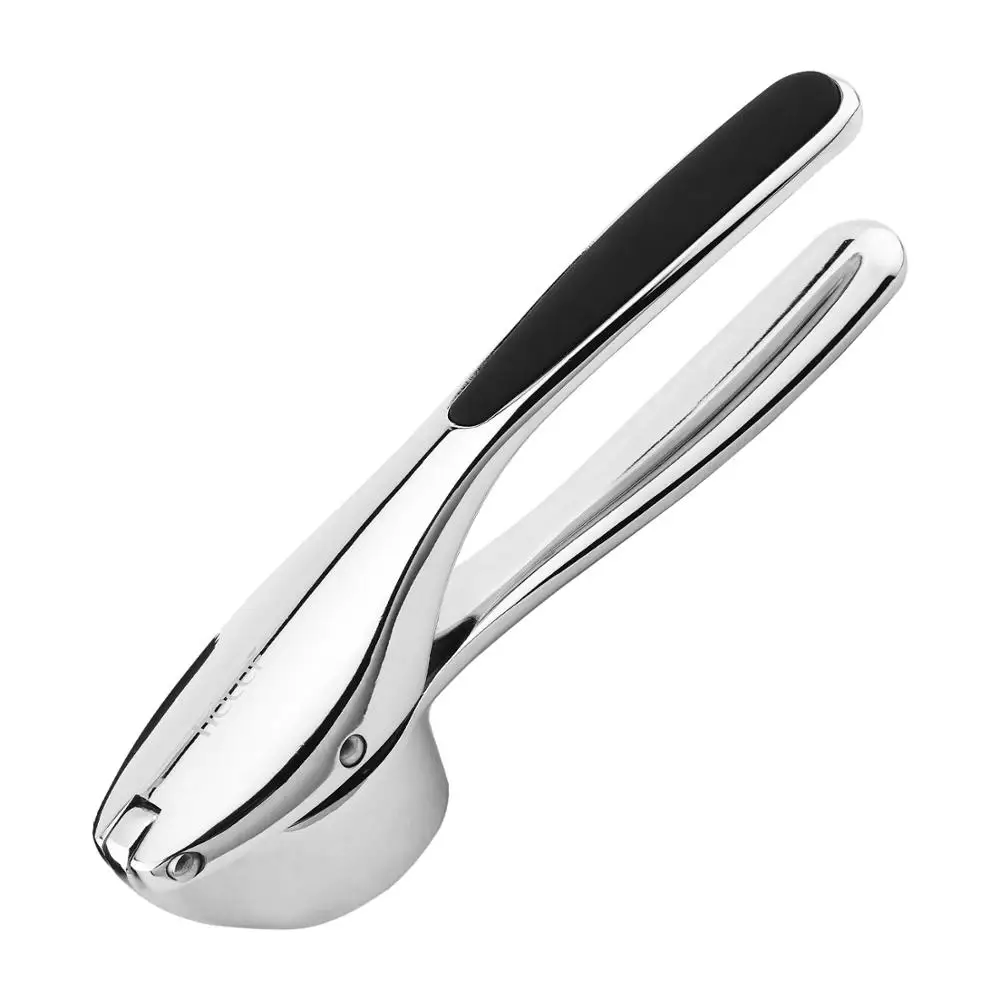 

Hecef Garlic Press with Peel Tube and Cleaning Brush, Stainless Steel Garlic Press