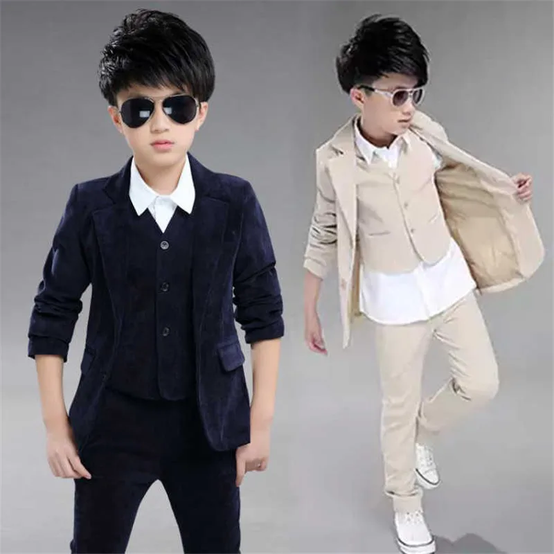 3 шт. однобортный пиджак жилет и брюки для мальчиков|kids blazer boys|blazer boykids |